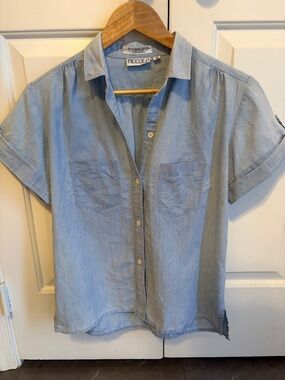 Vintage Denim Button Down Shirt
